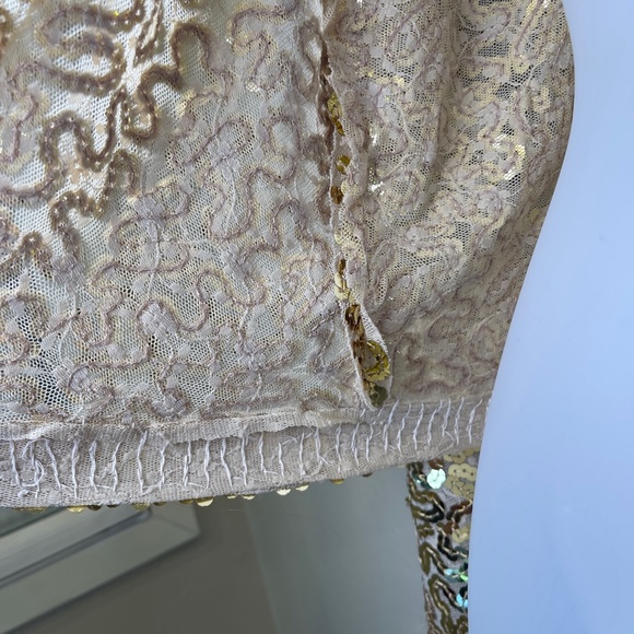 Gold Hawk | Golden Sequin Embellished Cardigan - Picture 14 of 16
